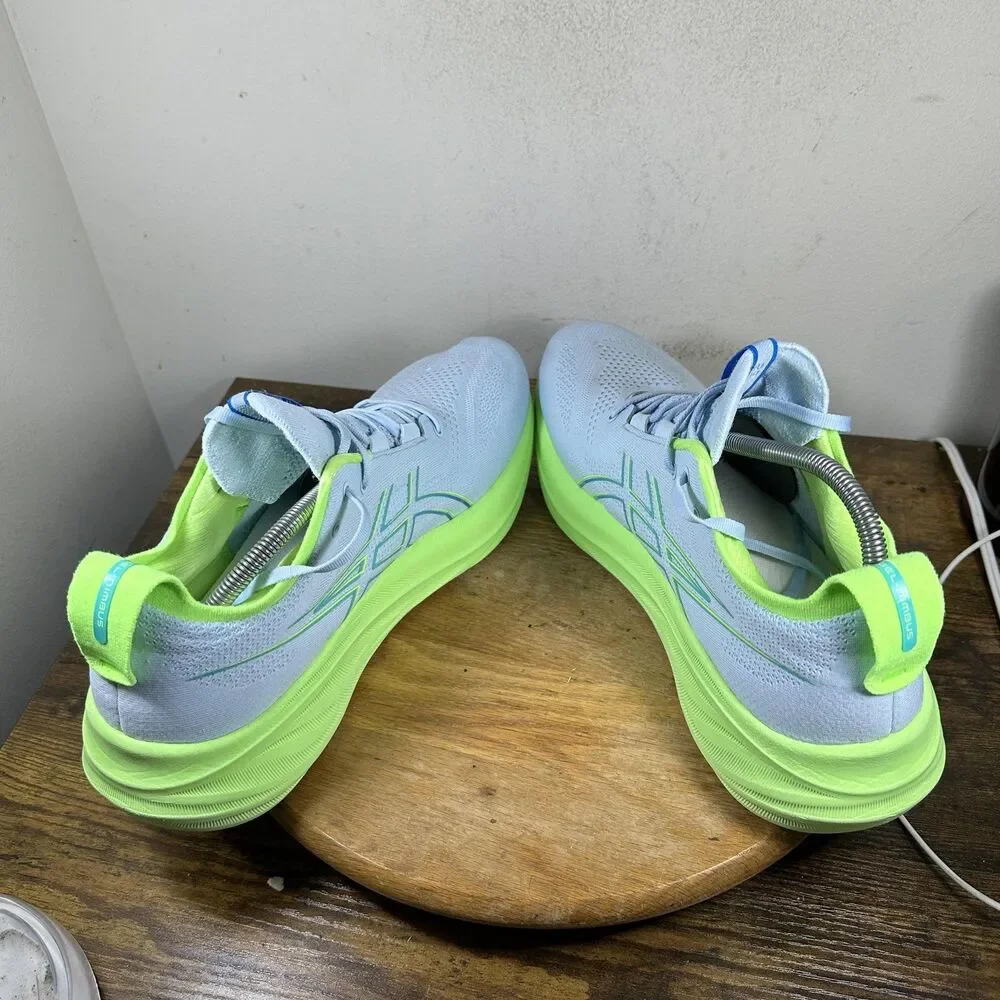 Asics Gel-Nimbus 25 Shoes Mens Size 11.5 Blue Green Running PureGEL 1011B847_5